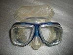 Deep See Tempered Glass Wrap Around Scuba Diving Mask Blue. Fixed Price $24.89.