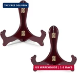 Skrfren Easel Plate Holder, 6 Inch Red Wooden Photo Stand Display. Fixed Price $10.48.