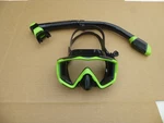Nice Cressi Wide View Pano 3 Black And Green Scuba Dive Mask Snorkel Set. Fixed Price $49.99.