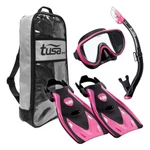 Tusa Serene Black/hot Pink Adult Travel Set (UP-1521QB-HP). Fixed Price $82.40.