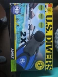 Us Divers Adult Shredder Fin Black Blue Travel Series Unisex M 7-10 W 8-11. Fixed Price $25.90.