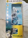 U.s. Divers Toucan Jr Combo Mask Submersible Snorkel Junior 6+ New Blue Anti Fog. Fixed Price $24.97.