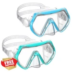 Jwintee Kids Swim Goggles Youth Diving Mask Panoramic View Nose Cover Blue. Fixed Price $43.99.