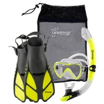 Seavenger Adults Kids Dry Top Snorkel Mask Fins Bag Travel Set Pool Lake Yellow. Fixed Price $45.00.