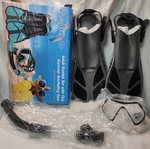 Vengreedo Adults Dry Top Snorkel Mask Fins Combo Set, Ml/xl (9-13). Fixed Price $18.00.