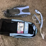 Aqua Lung Sport Ladies Mask Fin, Snorkel Set, Teal, Medium,. Fixed Price $59.99.
