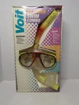 Vtg Voit Silicone Swim Combo Multi Color Dive Snorkel And Mask Tempered Glass. Fixed Price $39.99.