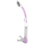 Used Cressi Alpha Dry Adult Size Snorkel - White / Lilac Clear. Fixed Price $25.95.