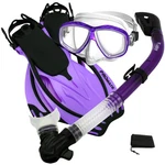 New Snorkeling Purge Mask Dry Fins Dive Gear Bag Package Gift Set. Fixed Price $49.95.