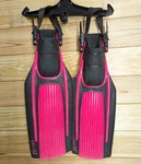 Pink Us Divers Aqua Lung Blades Open Heel Scuba Snorkel Fins Flippers Small. Fixed Price $34.95.