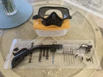 Akona Tobago Dive Mask & Scubapro Phonex Ii Flex Dry Snorkel Set. Fixed Price $40.00.