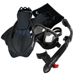 Snorkeling Dive Mask Goggles Dry Fins Flippers Bag Water Sport Gear Set. Fixed Price $74.95.