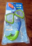 Water Sun & Fun Snorkel Set Youth Swimming Accessory Blue Orange Uv Protection. Fixed Price $7.95.