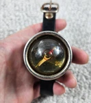 Vintage Healthways Depth Gauge & Compass For Scuba Divers With Rubber Strap. Fixed Price $74.00.