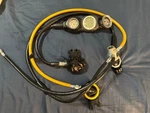 Aqua Lung Titan Regulator, Mouth Piece & Suunto SM36 Psi Gauge Gecko Computer. Fixed Price $265.00.