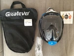 Greatever G2 Full Face Snorkel Mask, Dry Top System W/bag Size L-xl (unused). Fixed Price $25.00.
