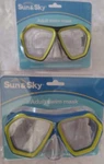 (2) Sun & Sky Adult Swim Mask Set Black -yellow- Blue. Fixed Price $12.00.