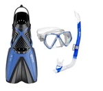 Mares Xs Aquazone Zephir Jr Set Snorkel Mask Fins Carry Case Extra Small New. Fixed Price $35.99.