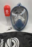 Wildhorn Outfitters Seaview 180 Degree Panoramic Snorkel Mask - Blue/grey. Fixed Price $15.00.