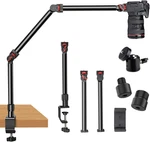 Dimotliyor Overhead Camera Mount Desk Stand, 3-SECTION Flexible Detachable Artic. Fixed Price $76.63.