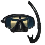Scuba Choice Dive Mask + Black Snorkel Combo Blue Mirror Coated Lenses. Fixed Price $36.99.