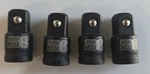 Mto 4-PIECE 1/4" Female 3/8" Impact Socket Adapter Set, Brand New. Fixed Price $8.75.