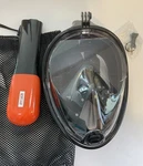 New Box - Vangogo Easy Snorkl S1 Full Face Snorkeling Mask Black Gopro Mount. Fixed Price $18.00.
