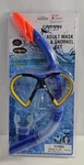 Adult Mask & Snorkel Set - Blue/yellow/black Cayman Swim Gear Sport New Sealed. Fixed Price $14.00.
