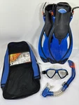 Us Divers, Adult, Pro Silicone, Mask, Snorkel & Fin Set, W/ Carry Bag, Lg/xl. Fixed Price $24.95.