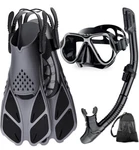 New Zenoplige Mask Fin Snorkel Set Size S/m All Black. Fixed Price $14.99.