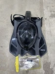Bluerise Full Face Snorkeling Mask & Fins For Adults + Waterproof Phone Bag. Fixed Price $29.99.