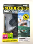 U.s. Divers Dryview Full Face Snorkeling System - L/xl Mask Snorkle. Fixed Price $17.50.