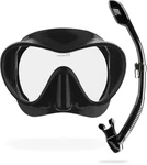 Cressi F1 & Supernova Dry Mask Snorkel Kit, Black - Frameless, Silicone. Fixed Price $99.77.