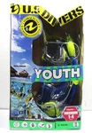 Us Divers Youth Snorkel Set Size Med 1-4 Blue & Green. Fixed Price $15.98.