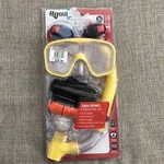 Youth 5 Piece Dive Set By Aqua Mask Snorkel Goggles Case Mesh Bag Yellowopen Pkg. Fixed Price $19.99.