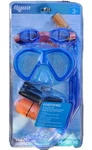 Aqua Portofino Kids 5-PIECE Pool Dive Set Mask Snorkel Goggles Case Blue 3+. Fixed Price $27.99.