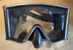 Vtg Dacor Tempered Lens Dive Mask Stainless Steel Tri-view Wrap Around. Fixed Price $24.00.
