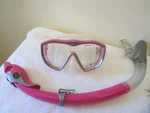 Aqualung Sport Tempered Glass Diving Snorkel And Scuba Mask Pink Great Condition. Fixed Price $29.99.