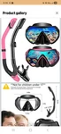Snorkeling Gear For Adults, Dry-top Set Scuba Diving Mask, 180 Panoramic. Fixed Price $30.00.
