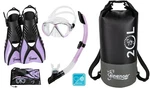 Seavenger Hanalei Lavender Snorkeling Set With Free 20L Waterproof Dry Bag. Fixed Price $54.99.