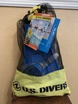 New U.s. Divers Junior 6+ Java Mask Tonga Snorkel Rip Fins S/m 9-13. Fixed Price $34.50.