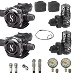 SF-1 Edition: Scubapro MK25 Evo A700 Carbon Black Tech Sidemount Set Din. Fixed Price $3321.65.