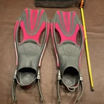 U.s. Divers Adult Scuba 21 Diving Fins Black Pink With Mesh Bag Swimming. Fixed Price $19.99.