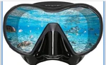 Diving Mask, Professional Snorkeling Gear, Ultra Clear Lens A-black. Fixed Price $34.99.