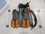 Snorkel Fin Youth Jr Size L/xl 1-4 Set, Seavenger, Mask. Fixed Price $11.99.