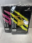 Sealbuddy Adults Pink, Yellow Inflatable Snorkle Vest With Mesh Bag Lot Of 2 New. Fixed Price $28.70.