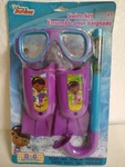 Doc Mcstuffins Swim Set Mask Snorkel Flippers Disney Junior. Fixed Price $25.00.