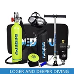 Dedepu Scuba Diving Kit Full Face Snorkel Mask 1L Air Oxygen Tank Underwater. Fixed Price $206.92.