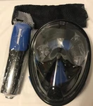 Octobermoon 180 Full Panoramic Snorkel Mask Anti-fog Anti-leak Black L/xl. Fixed Price $24.50.