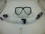 Cressi Pano 4 Scuba Dive Mask And Snorkel Set / Black & Silver With Clear Lenses. Fixed Price $49.99.